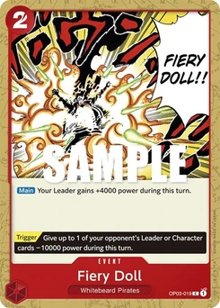 One Piece-Karte Fiery Doll OP03-019