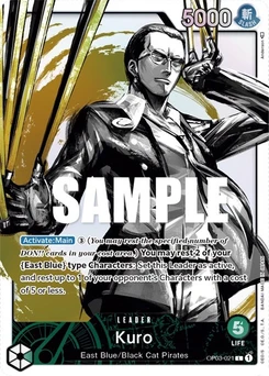 One Piece-Karte Kuro (Alternate Art) OP03-021v2