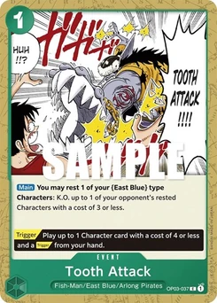 One Piece-Karte Tooth Attack OP03-037