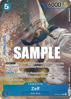 One Piece-Karte Zeff (Alternate Art) OP03-047v2