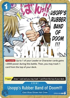 One Piece-Karte Usopp's Rubber Band of Doom!!! OP03-054