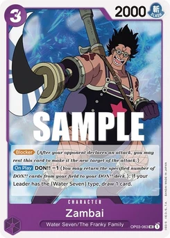 One Piece-Karte Zambai OP03-063