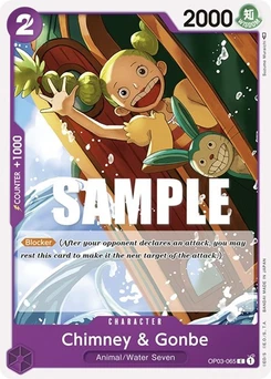 One Piece-Karte Chimney & Gonbe OP03-065
