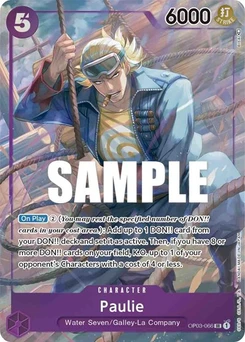 One Piece-Karte Paulie (Alternate Art) OP03-066v2