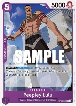 One Piece-Karte Peepley Lulu OP03-067