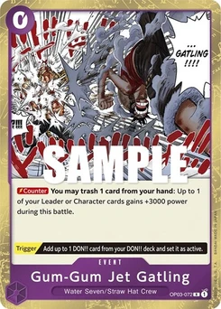 One Piece-Karte Gum-Gum Jet Gatling OP03-072