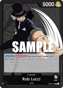 One Piece-Karte Rob Lucci (076) OP03-076