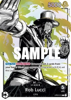 One Piece-Karte Rob Lucci (076) (Alternate Art) OP03-076v2