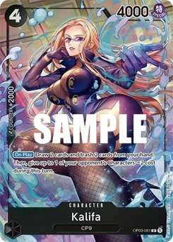 One Piece-Karte Kalifa (081) (Alternate Art) OP03-081v2