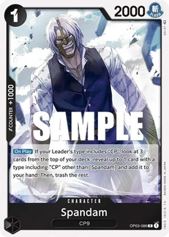 One Piece-Karte Spandam OP03-086