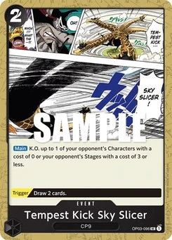 One Piece-Karte Tempest Kick Sky Slicer OP03-096
