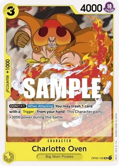 One Piece-Karte Charlotte Oven OP03-105