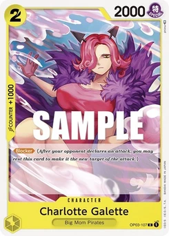 One Piece-Karte Charlotte Galette OP03-107
