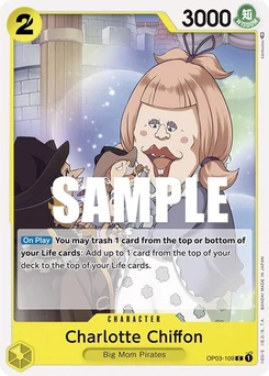 One Piece-Karte Charlotte Chiffon OP03-109
