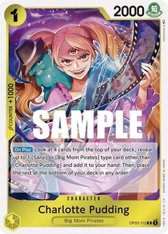 One Piece-Karte Charlotte Pudding OP03-112