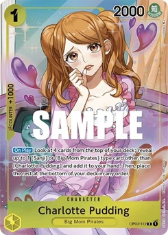 One Piece-Karte Charlotte Pudding (Alternate Art) OP03-112v2