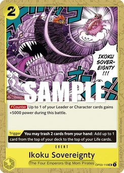 One Piece-Karte Ikoku Sovereignty OP03-118