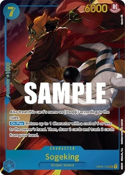 One Piece-Karte Sogeking (Alternate Art) OP03-122v2