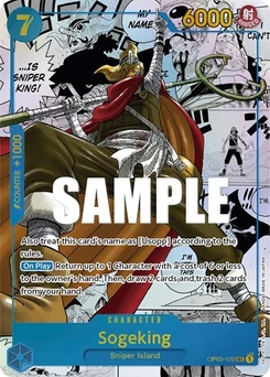 One Piece-Karte Sogeking (Alternate Art) (Manga) OP03-122v3