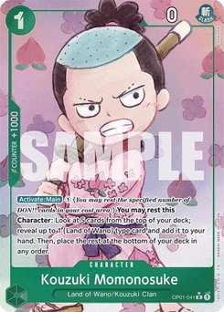 One Piece-Karte Kouzuki Momonosuke (Alternate Art) OP01-041