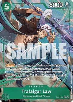 One Piece-Karte Trafalgar Law (OP01-047) (Alternate Art) OP01-047