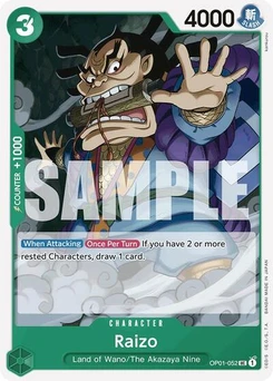 One Piece-Karte Raizo (Reprint) OP01-052v3