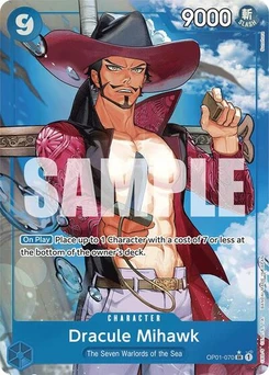 One Piece-Karte Dracule Mihawk (OP01-070) (Alternate Art) OP01-070