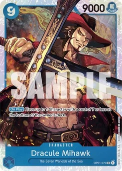 One Piece-Karte Dracule Mihawk (OP01-070) (Reprint) OP01-070v2