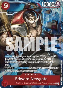 One Piece-Karte Edward.Newgate (OP02-004) (Alternate Art) OP02-004