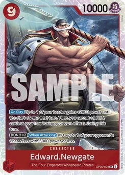 One Piece-Karte Edward.Newgate (Reprint) OP02-004v2