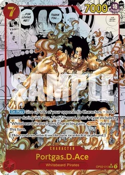 One Piece-Karte Portgas.D.Ace (Manga) OP02-013