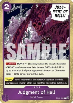 One Piece-Karte Judgment of Hell (Jolly Roger Foil) OP02-089v2