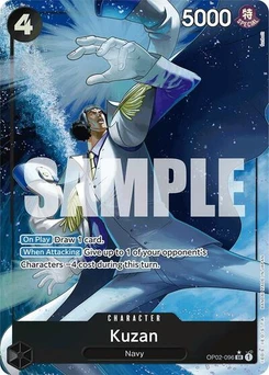 One Piece-Karte Kuzan (OP02-096) (Alternate Art) OP02-096