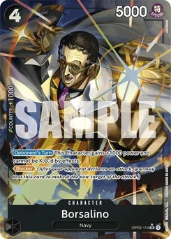 One Piece-Karte Borsalino (Alternate Art) OP02-114