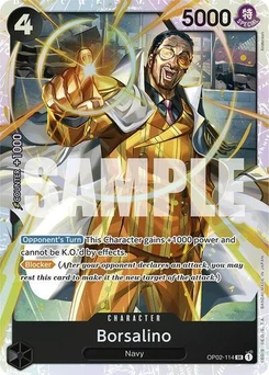 One Piece-Karte Borsalino (Reprint) OP02-114v2