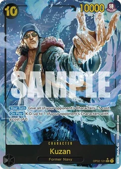 One Piece-Karte Kuzan (OP02-121) (Alternate Art) OP02-121