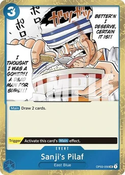 One Piece-Karte Sanji's Pilaf (Jolly Roger Foil) OP03-056v2