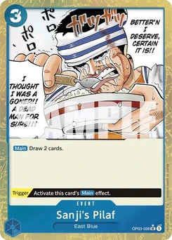 One Piece-Karte Sanji's Pilaf (Textured Foil) OP03-056v3