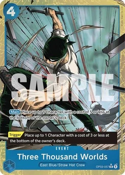 One Piece-Karte Three Thousand Worlds (Alternate Art) OP03-057