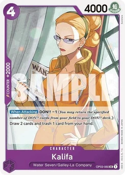 One Piece-Karte Kalifa (Reprint) OP03-060v3