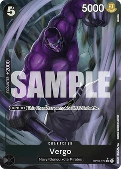 One Piece-Karte Vergo (Full Art) OP03-079