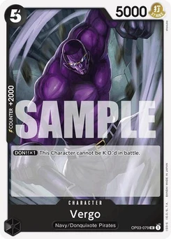 One Piece-Karte Vergo (Reprint) OP03-079v3
