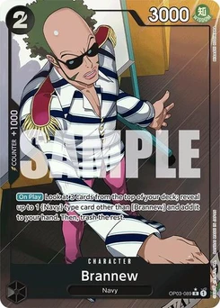 One Piece-Karte Brannew (Full Art) OP03-089v2