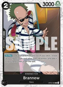 One Piece-Karte Brannew (Jolly Roger Foil) OP03-089v3