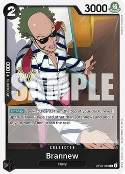 One Piece-Karte Brannew (Reprint) OP03-089v4