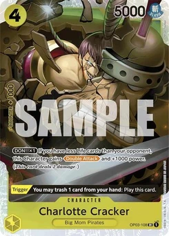 One Piece-Karte Charlotte Cracker (Reprint) OP03-108v2
