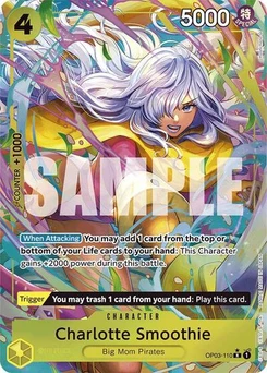 One Piece-Karte Charlotte Smoothie (Alternate Art) OP03-110