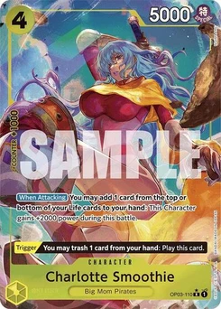 One Piece-Karte Charlotte Smoothie (Full Art) OP03-110v2