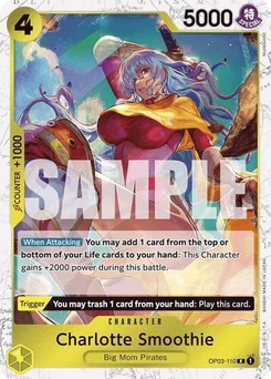 One Piece-Karte Charlotte Smoothie (Jolly Roger Foil) OP03-110v3