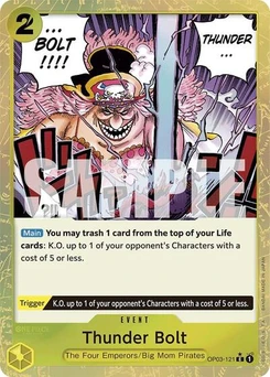 One Piece-Karte Thunder Bolt (Textured Foil) OP03-121v2